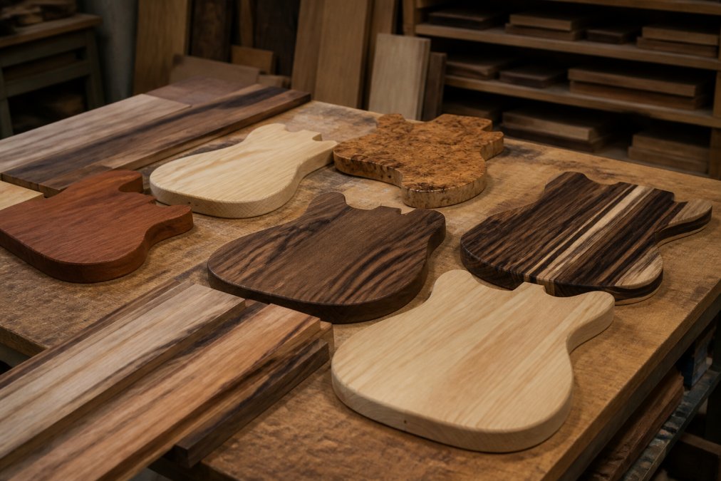 Best Wood for Custom Guitar Bodies: The Complete Tonewood Guide